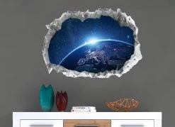 3D-Wandtattoo Galaxy Nachleuchtend