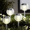4er-Set Solarleuchte Mit Softone-LED -Deko Garten Verkauf 4er set solarleuchte mit softone led farbe edelstahl