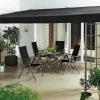 Anbau-Pergola, 4x3 M -Deko Garten Verkauf anbau pergola 4x3 m farbe anthrazit