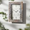 Außenwanduhr Im Mosaik-Stil 1 Außenwanduhr Im Mosaik-Stil -Deko Garten Verkauf aussenwanduhr im mosaik stil farbe braun grau