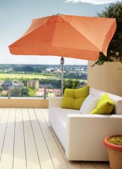 Balkonschirm Mit Aluminium-Rohr -Deko Garten Verkauf balkonschirm mit aluminium rohr farbe terra 1