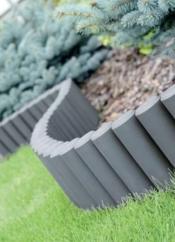 Beetbegrenzung Aus Frostsicherem Polypropylen -Deko Garten Verkauf beetbegrenzung aus frostsicherem polypropylen farbe grau