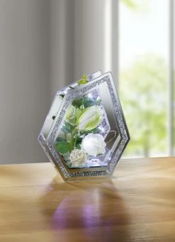 Beleuchtete Glas-Dekoration