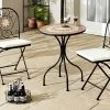 Bistro-Set Mosaik, 3-teilig, Inklusive Sitzkissen -Deko Garten Verkauf bistro set mosaik 3 teilig inklusive sitzkissen farbe schwarz