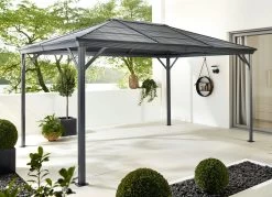 Dauerhaft Rostfreier Pavillon Ventura -Deko Garten Verkauf dauerhaft rostfreier pavillon ventura farbe grau 1