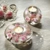 Dreamlight Teelichthalter Aus Mundgeblasenem Glas -Deko Garten Verkauf dreamlight teelichthalter aus mundgeblasenem glas farbe weiss pink