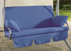 Ersatzauflagen Zu Hollywood-Schaukeln -Deko Garten Verkauf ersatzauflagen zu hollywood schaukeln farbe blau 1