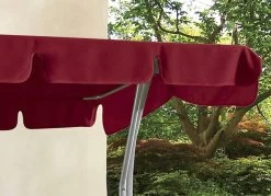 Ersatzdach Für Hollywood-Schaukeln -Deko Garten Verkauf ersatzdach fuer hollywood schaukeln farbe bordeaux 1