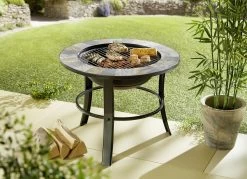 Feuerstelle Stonegate Mit Stilvollem Schiefer-Mosaik-Finish 7 Feuerstelle Stonegate Mit Stilvollem Schiefer-Mosaik-Finish -Deko Garten Verkauf feuerstelle stonegate mit stilvollem schiefer mosaik finish farbe schwarz 2