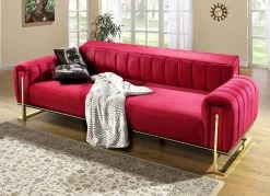 Frei Im Raum Aufstellbare Polstermöbel Mit Stabilem Metallgestell -Deko Garten Verkauf frei im raum aufstellbare polstermoebel mit stabilem metallgestell farbe bordeaux 2