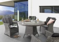 Gartenmöbel Luna Inklusive Polsterauflagen -Deko Garten Verkauf gartenmoebel luna inklusive polsterauflagen farbe grau