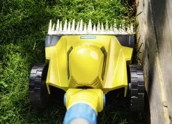 Gloria FineCut Akku-Einhandmäher -Deko Garten Verkauf gloria finecut akku einhandmaeher farbe gelb blau 2