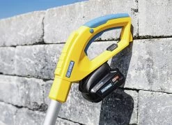 Gloria FineCut Akku-Einhandmäher -Deko Garten Verkauf gloria finecut akku einhandmaeher farbe gelb blau 3