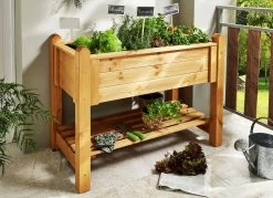 Hochbeet Aus Kiefernholz -Deko Garten Verkauf hochbeet aus kiefernholz farbe honig braun 1