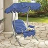 Hollywood-Schaukel Mit Gestell Aus Verzinktem Stahlrohr -Deko Garten Verkauf hollywood schaukel mit gestell aus verzinktem stahlrohr farbe blau