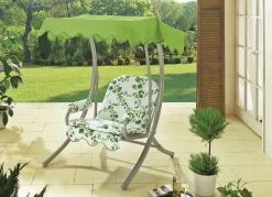 Hollywood-Schaukel Mit Verzinktem Stahlrohrgestell 8 Hollywood-Schaukel Mit Verzinktem Stahlrohrgestell -Deko Garten Verkauf hollywood schaukel mit verzinktem stahlrohrgestell farbe efeu