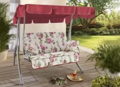 Hollywood-Schaukel Mit Verzinktem Stahlrohrgestell 9 Hollywood-Schaukel Mit Verzinktem Stahlrohrgestell -Deko Garten Verkauf hollywood schaukel mit verzinktem stahlrohrgestell farbe pfingstrose