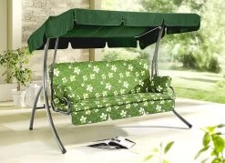 Hollywoodschaukel Mit Vorverzinktem Und Pulverbeschichtetem Stahlrohrgestell