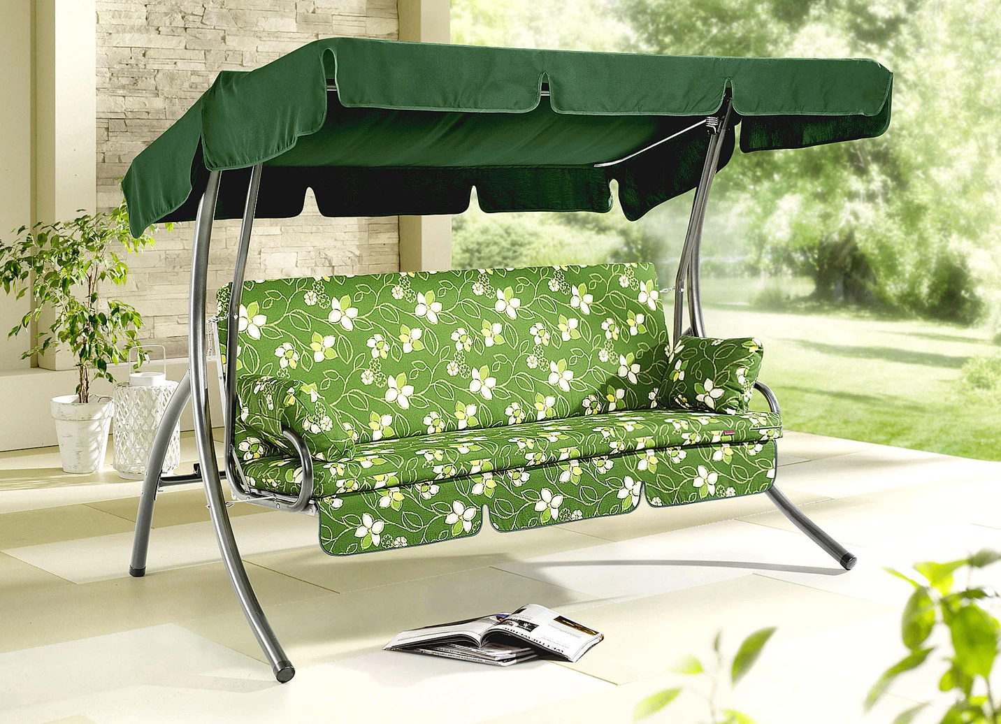 Hollywoodschaukel Mit Vorverzinktem Und Pulverbeschichtetem Stahlrohrgestell 3 Hollywoodschaukel Mit Vorverzinktem Und Pulverbeschichtetem Stahlrohrgestell