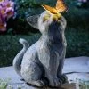 Katze Mit LED-Schmetterling