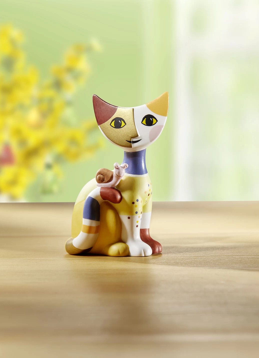 Katze Mit Schnecke Aus Hochwertigem Porzellan 3 Katze Mit Schnecke Aus Hochwertigem Porzellan