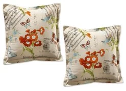 Kissen, 2er-Set, Mit Bezug Aus 100% Baumwolle