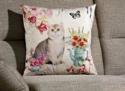 Kissenbezug "Kätzchen" Mit Reißverschluss