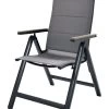 Klappsessel Mit Aluminiumgestell Und Armlehnen In Holzoptik -Deko Garten Verkauf klappsessel mit aluminiumgestell und armlehnen in holzoptik farbe grau braun