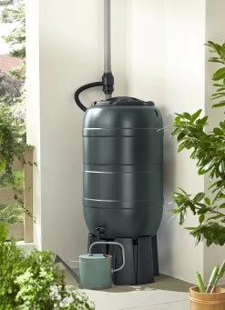 Kompakt-Regentonne -Deko Garten Verkauf kompakt regentonne farbe schwarz 1