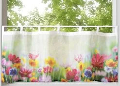Kurzstore Blumenwiese Aus Digitalbedrucktem Voile -Deko Garten Verkauf kurzstore blumenwiese aus digitalbedrucktem voile farbe multicolor groesse 784 1