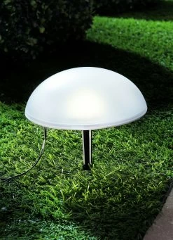 LED-Solar-Halbkugeln, 5er-Set, Mit Erdspieß -Deko Garten Verkauf led solar halbkugeln 5er set mit erdspiess farbe weiss 1