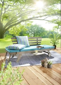 Multifunktionsbank Maui Aus Akazienholz -Deko Garten Verkauf multifunktionsbank maui aus akazienholz farbe grau 1