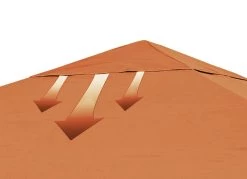 Pavillon In Verschiedenen Ausführungen -Deko Garten Verkauf pavillon in verschiedenen ausfuehrungen farbe terra 1