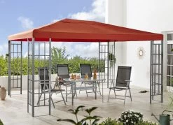 Pavillon In Verschiedenen Ausführungen -Deko Garten Verkauf pavillon in verschiedenen ausfuehrungen farbe terra 2