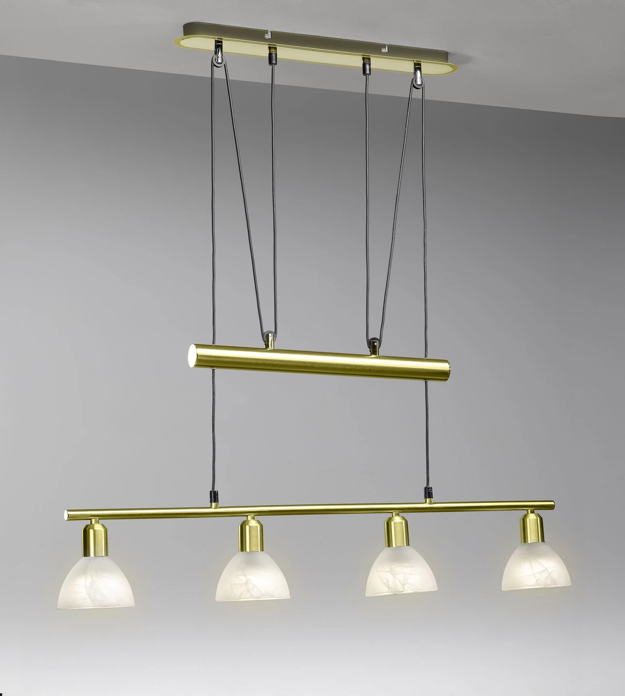 Pendelleuchte Aus Mattem Metall 4 Pendelleuchte Aus Mattem Metall – Bild 2