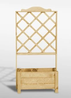 Pflanz-Spalier Aus Imprägniertem Kiefernholz -Deko Garten Verkauf pflanz spalier aus impraegniertem kiefernholz farbe hellbraun 2