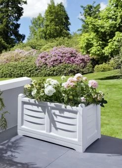 Pflanzkasten Aus Kunststoff In Toller Holz-Optik