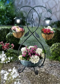 Pflanzständer Mit Solarleuchten