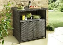 Praktisches Sideboard Für Garten Oder Terrasse -Deko Garten Verkauf praktisches sideboard fuer garten oder terrasse farbe grau 1