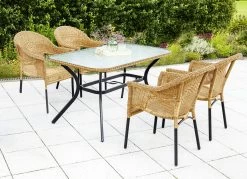 Ravenna Gartenmöbel-Set, 5-teilig -Deko Garten Verkauf ravenna gartenmoebel set 5 teilig farbe natur 1