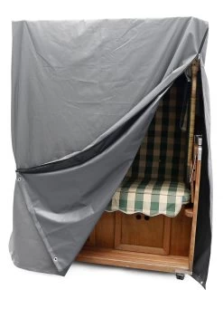 Robuste, Komplett Wasserdichte Strandkorbhülle 11 Robuste, Komplett Wasserdichte Strandkorbhülle -Deko Garten Verkauf robuste komplett wasserdichte strandkorbhuelle farbe grau groesse s m b125xh165xt100 cm 2