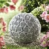 Rosenkugel Aus Frostfestem Steinguss -Deko Garten Verkauf rosenkugel aus frostfestem steinguss farbe grau