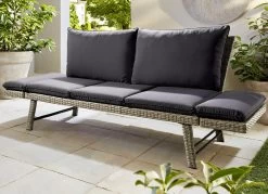 Schlafbank Venezia -Deko Garten Verkauf schlafbank venezia farbe natur grau 1