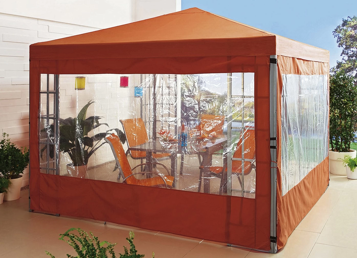 Seitenwand-Set, 2-teilig, Für Pavillon, Verschiedene Ausführungen 3 Seitenwand-Set, 2-teilig, Für Pavillon, Verschiedene Ausführungen