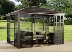 SOJAG Aluminium Pavillon Castel In Edlem Bronzeton