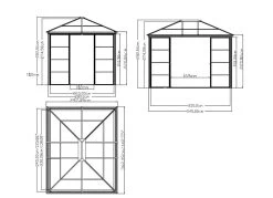 SOJAG Aluminium Pavillon Castel In Edlem Bronzeton -Deko Garten Verkauf sojag aluminium pavillon castel in edlem bronzeton farbe bronze 9