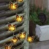 Solar Lichterkette Schmetterling -Deko Garten Verkauf solar lichterkette schmetterling farbe schwarz