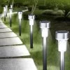 Solar-Tubelights Mit Gehäuse Aus Edelstahl, 8er-Set -Deko Garten Verkauf solar tubelights mit gehaeuse aus edelstahl 8er set farbe silber
