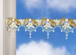 Stangendekoration Aus Plauener Spitze