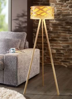 Stehleuchte Mit Natürlichem Flair